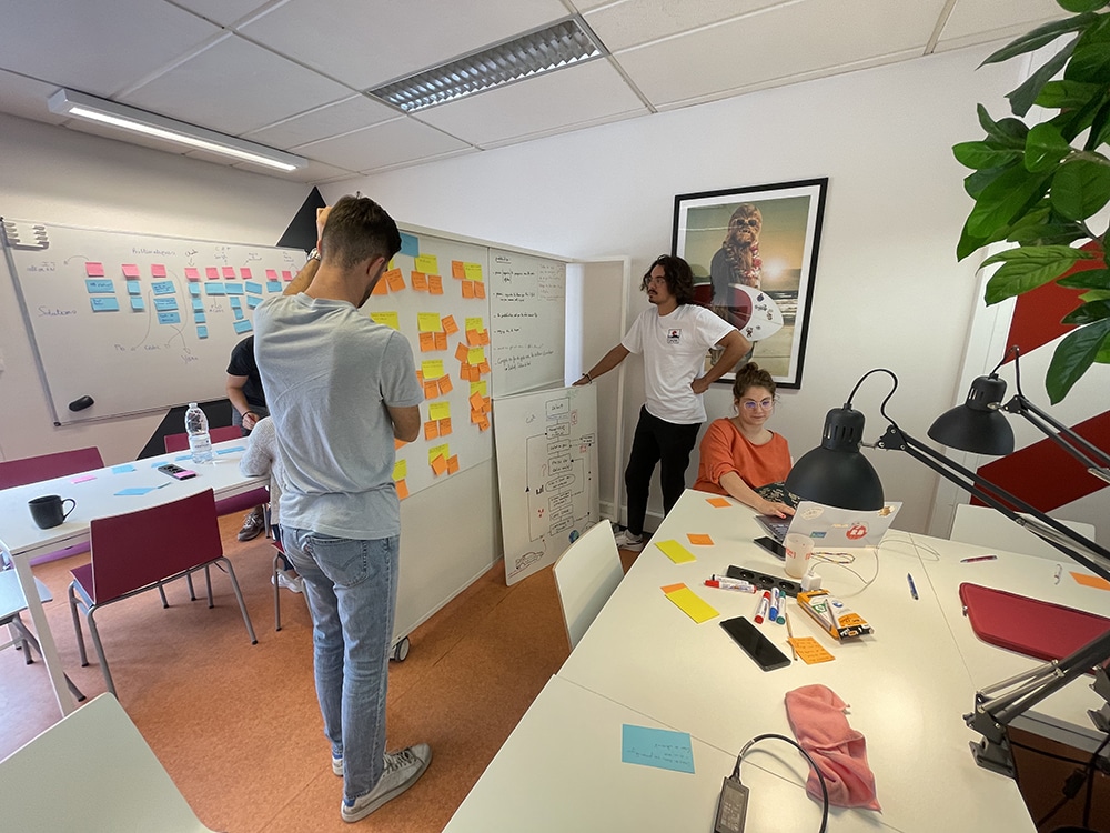 étudiants en Design Sprint à Bordeaux