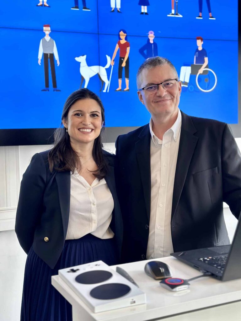 Laura Hassan et Philippe Trotin Microsoft en conférence inclusion et handicap à Epitech Digital School