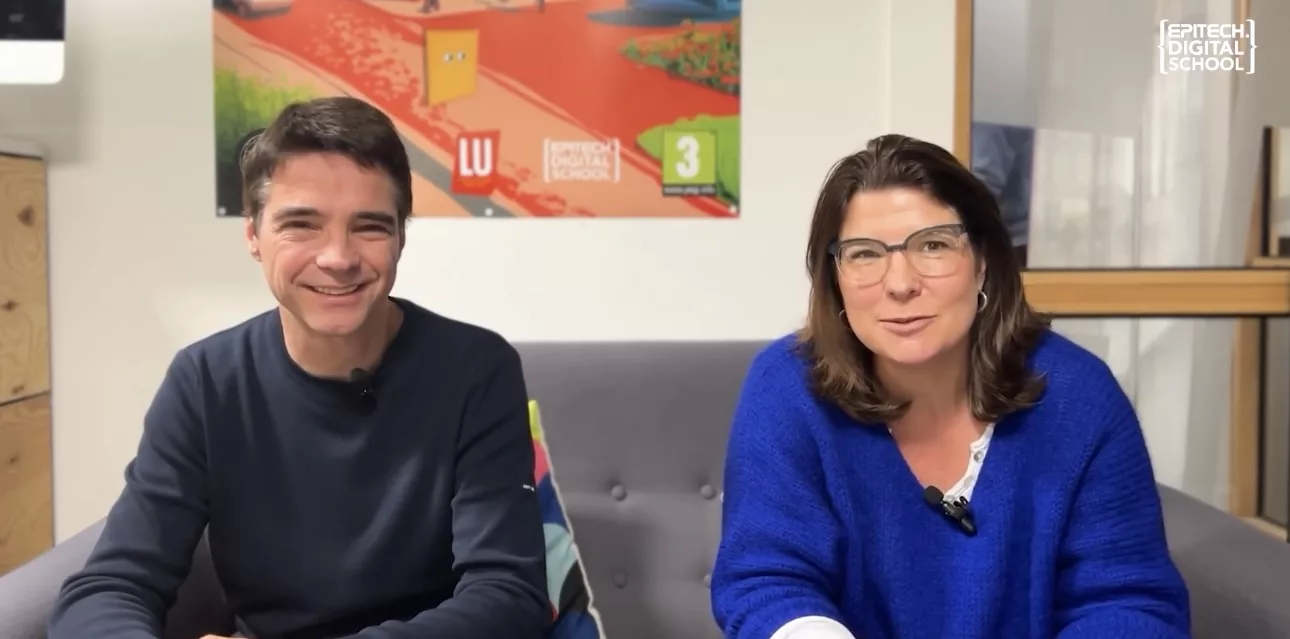 Delphine Weiskopf et Daniel Carbonell, membres des shifters lors de l'interview vidéo sur la conférence 